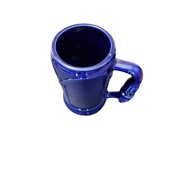 Vintage Gorgeous Cobalt Blue Ceramic Mug Torch in Hand Handle. - Picture 7 of 8